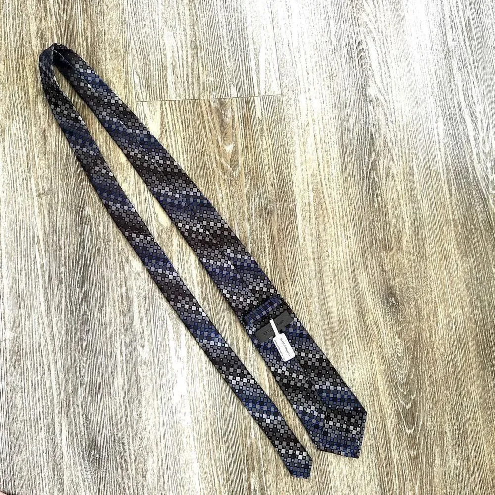 Calvin Klein NWT blue pattern tie